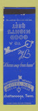 Matchbook Cover - Hotel Key Chattanooga TN WEAR