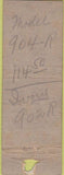 Matchbook Cover - Dohack's BBQ Mehlville MO WORN