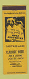 Matchbook Cover - Claridge Hotel Miami Beach? WORN