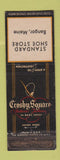 Matchbook Cover - Crosby Square Men's Shoes Bangor ME WORN