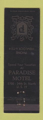 Matchbook Cover - Paradise Motel
