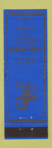 Matchbook Cover - State Garden Harrisburg PA