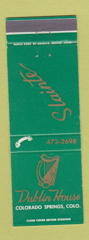 Matchbook Cover - Dublin House Colorado Springs