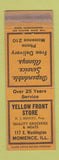 Matchbook Cover - Yellow Store Front Grocery Momence IL WORN