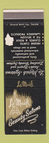 Matchbook Cover - La Marick Beauty Salons CHAIN SAMPLE