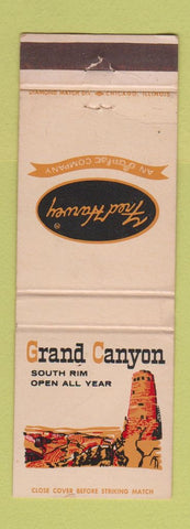 Matchbook Cover - Fred Harvey Grand Canyon WEAR