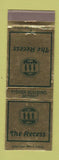 Matchbook Cover - The Recess Detroit MI WEAR