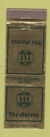 Matchbook Cover - The Recess Detroit MI WEAR