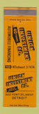 Matchbook Cover - Union Investment Company Detroit MI