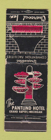 Matchbook Cover - Pantlind Hotel Grand Rapids MI Charcoal Inn WEAR