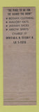 Matchbook Cover - David's Mens Clothes Cleveland OH