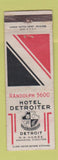 Matchbook Cover - Hotel Detroiter Detroit MI WEAR