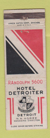 Matchbook Cover - Hotel Detroiter Detroit MI WEAR