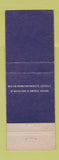 Matchbook Cover - Brown Hotel Company Louisville KY Kentucky Brown Suburban