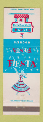 Matchbook Cover - Fiesta Restaurant Columbus Nashville Scottsburg IN girlie