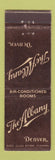 Matchbook Cover - The Albany Hotel Denver Colorado