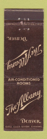 Matchbook Cover - The Albany Hotel Denver Colorado