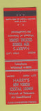 Matchbook Cover - Harry's New Yorker Cocktail Lounge Chicago IL