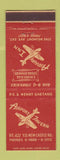 Matchbook Cover - Airway Inn Steaks BBQ New Castle? PA