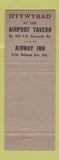 Matchbook Cover - Airway Inn Steaks BBQ New Castle? PA