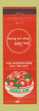 Matchbook Cover - Orange Bowl Restaurant Valparaiso IN