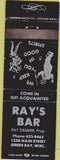 Matchbook Cover - Ray's Bar Green Bay WI