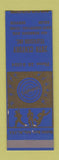 Matchbook Cover - 20th Century TV East Hartford CT boxing football baseball BLUE