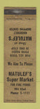 Matchbook Cover - Matulef's Grocery Sporting Goods WEAR