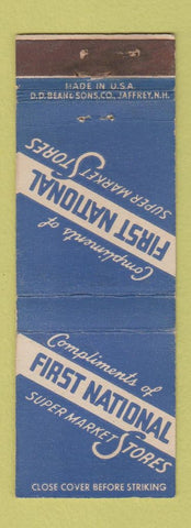 Matchbook Cover - First National Super Markets Grocery