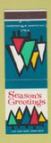 Matchbook Cover - Second National Bank Warren OH Christmas