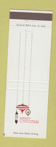 Matchbook Cover - Santa Monica Bank CA Christmas