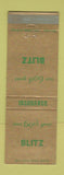 Matchbook Cover - Blitz Insurance 60th Fort Wayne? WEAR