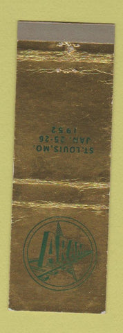 Matchbook Cover - Aram St Louis MO railroad?