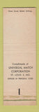 Matchbook Cover - Aram St Louis MO railroad?
