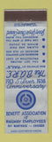 Matchbook Cover - Benefit Association Railway Employees Chicago IL