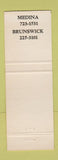 Matchbook Cover - Acne Insurance Agency Real Estate Medina Brunswick OH