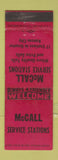Matchbook Cover - McCall oil gas Kansas City MO WEAR
