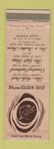 Matchbook Cover - Milk Pail Country Cupboard Elgin Dundee IL WEAR