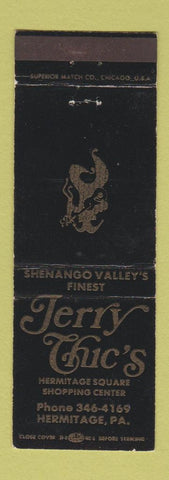 Matchbook Cover - Jerry Chic's Hermitage PA