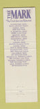 Matchbook Cover - The Mark Great American Restaurant Cleveland North Olmstead OH