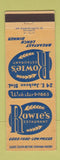 Matchbook Cover - Rowie's Restaurant Chicago IL