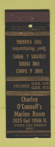 Matchbook Cover - Charley O'Connell's Marine Room ADVANCE