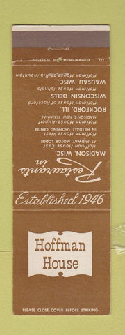 Matchbook Cover - Hoffman House Madison Wisconsin Dells Wausau WI Rockford IL