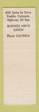 Matchbook Cover - Gaetano's Restaurant Pueblo Colorado