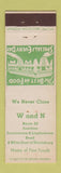 Matchbook Cover - W and N Restaurant Harrisburg PA Diner