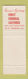Matchbook Cover - First Federal Savings St Petersburg FL Christmas