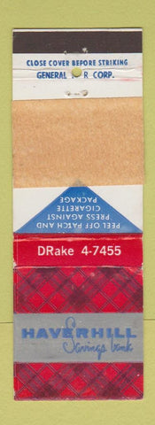 Matchbook Cover - Haverhill Savings Bank  Topsfield MA WEAR
