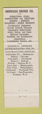 Matchbook Cover - United States Steel
