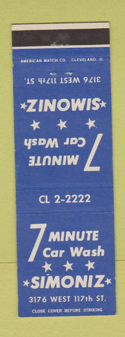 Matchbook Cover - Simoniz Car Wash