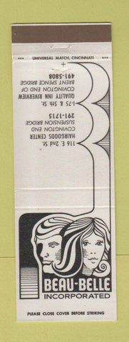 Matchbook Cover - Beau Belle Salons Covington KY